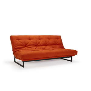 Czerwona rozkładana sofa Innovation Fraction Elegance Paprika, 81x200 cm