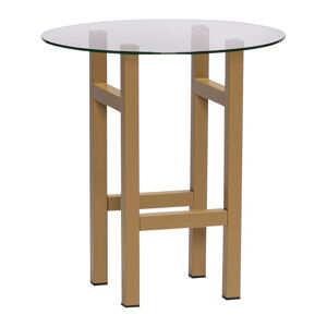 Okrągły stolik ze szklanym blatem ø 40 cm Elevate – Hübsch