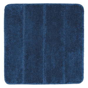 Ciemnoniebieski dywanik łazienkowy Wenko Steps, 55x65 cm