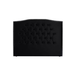 Czarny zagłówek łóżka Mazzini Sofas, 160x120 cm