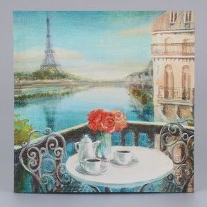 Obraz na płótnie Paris Coffee, 38x38 cm
