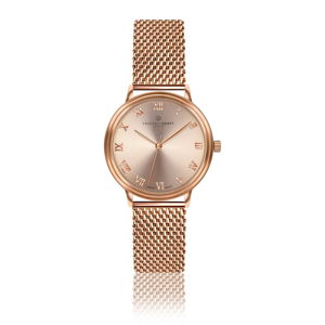 Zegarek damski z paskiem ze stali nierdzewnej w kolorze różowego złota Frederic Graff Mandy