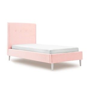 Różowe łóżko dziecięce PumPim Mia, 200x90 xm