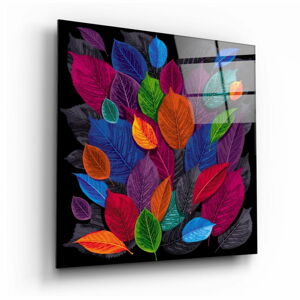 Szklany obraz Insigne Colored Leaves, 60x60 cm