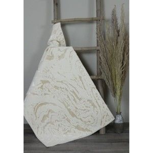 Beżowy bawełniany dywanik łazienkowy My Home Plus Sensation, 60x60 cm