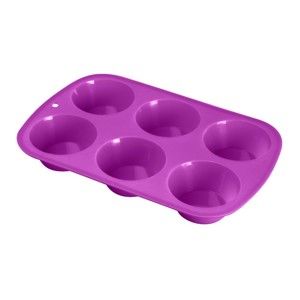 Fioletowa silikonowa forma do pieczenia na 6 muffinów Versa Bandeja