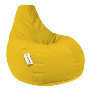 Żółty ogrodowy worek do siedzenia Drop – Floriane Garden