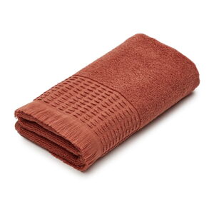 Ceglasty bawełniany ręcznik 50x90 cm Veta – Kave Home
