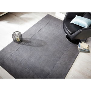Szary wełniany dywan Flair Rugs Siena, 80x150 cm