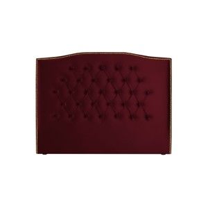Czerwony zagłówek łóżka Mazzini Sofas Anette, 180x120 cm