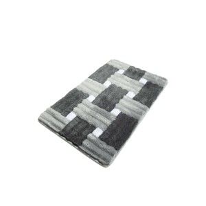 Szary dywanik łazienkowy Confetti Bathmats Piazza Grey, 60x100 cm