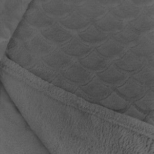 Szary koc z mikrowłókna DecoKing Sardi, 220x240 cm