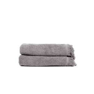 Zestaw 2 jasnoszarych ręczników ze 100% bawełny Bonami, 50x90 cm