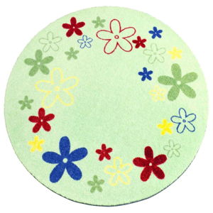 Zielony dywan dziecięcy Zala Living Flower, ⌀ 100 cm