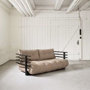 Sofa rozkładana dwuosobowa Karup Funk Black/Vision