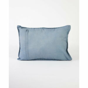 Niebieska poduszka Surdic Lino, 35x50 cm