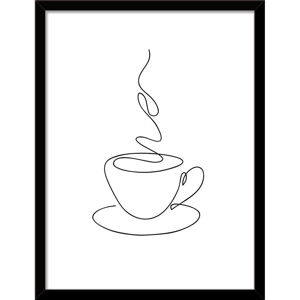 Plakat w ramie 30x40 cm Linear Coffee – Styler