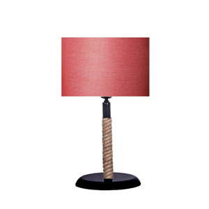 Lampa stołowa z czerwonym kloszem lampa Kate Louise Rope