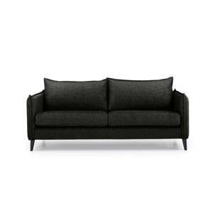 Czarna sofa 3-osobowa Softnord Leo