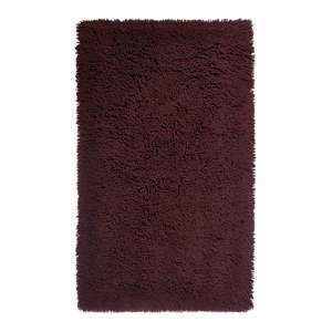 Burgudnowy dywanik łazienkowy z bawełny organicznej Aquanova Mezzo, 70x120 cm