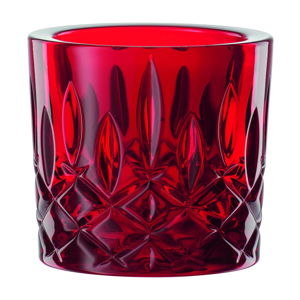 Czerwony świecznik ze szkła kryształowego Nachtmann Noblesse