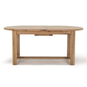 Owalny stół rozkładany z drewna dębowego VIDA Living Breeze, dł. 2,2 m