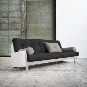 Sofa rozkładana Karup Indie White/Dark Grey/Granite Grey