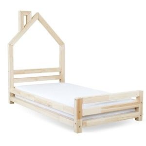 Łóżko dziecięce z naturalnego drewna świerkowego Benlemi Wally, 90x180 cm