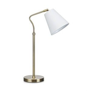 Biało-złota lampa stołowa Markslöjd Tindra