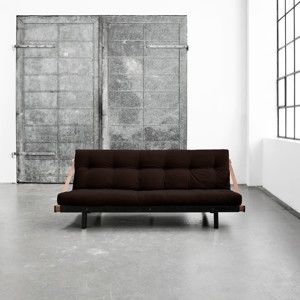 Sofa rozkładana Karup Design Jump Black/Brown