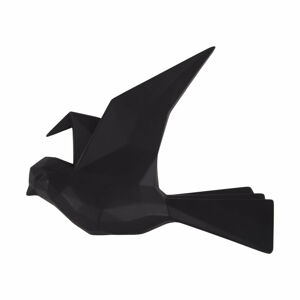 Czarny wieszak ścienny w kształcie ptaszka PT LIVING, szer. 25 cm