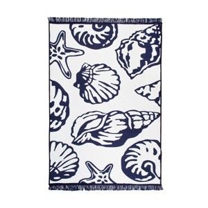 Niebiesko-biały dywan dwustronny Cihan Bilisim Tekstil Oyster, 140x215 cm