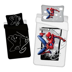 Bawełniana fluorescencyjna pościel dziecięca 140x200 cm Spiderman – Jerry Fabrics