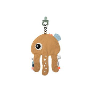 Musztardowa zabawka do przytulania z pętlą na smoczek Jelly – Done by Deer