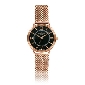 Zegarek damski z paskiem ze stali nierdzewnej w kolorze różowego złota Frederic Graff Zoe