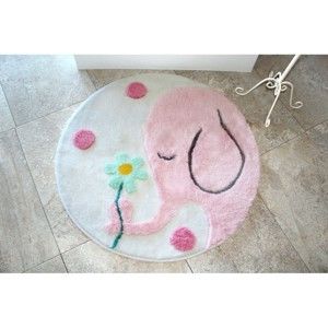 Dywanik łazienkowy Buyuk Fil Pink, Ø 90 cm