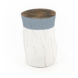 Stołek/pieniek z drewna sosnowego Surdic Tronco Azul, ø 30 cm