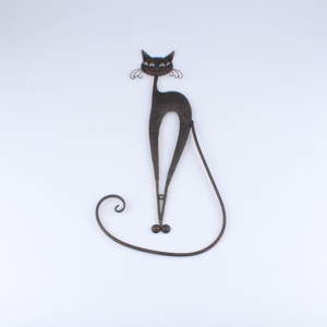 Dekoracyjna figurka kota z metalu Dakls