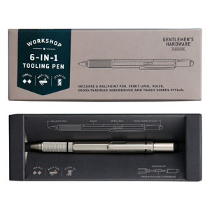 Srebrny długopis wielofunkcyjny długopis 6w1 Gentlemen's Hardware