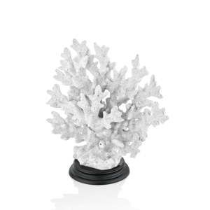 Biała dekoracyjna figurka koralowca The Mia Coral, 25x23 cm