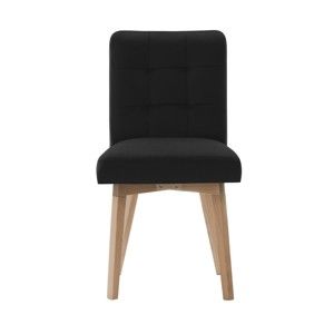 Czarne krzesło Rodier Haring