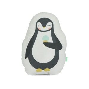 Poduszka z czystej bawełny Happynois Penguin, 40x30 cm