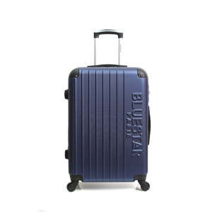 Ciemnoniebieska walizka podróżna na kółkach Bluestar Carisse, 32 l