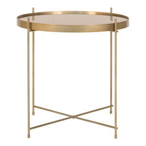Okrągły stolik w kolorze złotym ø 48 cm Venezia – House Nordic