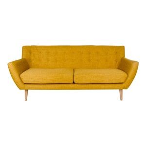 Żółta sofa 3-osobowa House Nordic Monte
