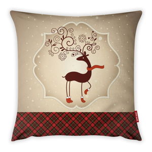 Poszewka na poduszkę Vitaus Christmas Period Deer, 43x43 cm