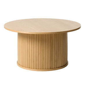 Okrągły stolik w dekorze dębu ø 90 cm Nola – Unique Furniture