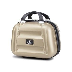 Damska walizka podręczna w kolorze złota My Valice SMART BAG LASSO Make Up & Hand Suitcase