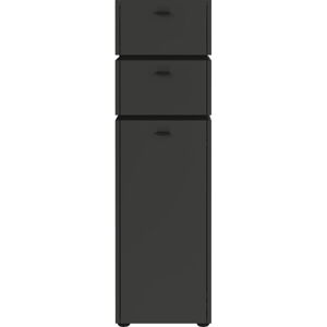 Antracytowa wysoka szafka łazienkowa 34x117 cm Modesto – Germania
