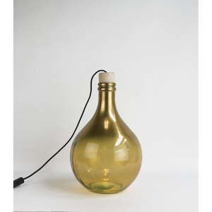 Brązowa lampa ze szkła z odzysku Surdic Dorado, ø 43 cm